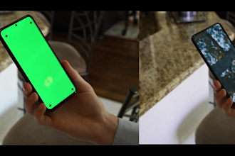 video editing green screen motion tracking ,screen replacement