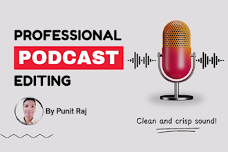 clean and professionally edit your podcast audio