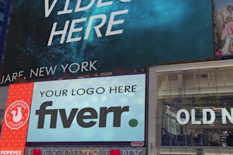 create an instagram or facebook story showing your content on this billboards