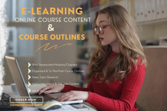 create online course outline, online course content, lesson plan, course creator