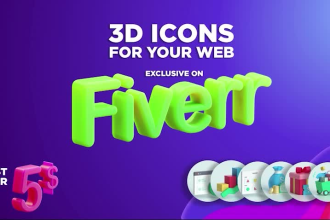 create 3d icons and illustrations