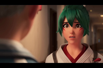 do custom 3d animation video, 3d music video, cinematic disney scene, short film