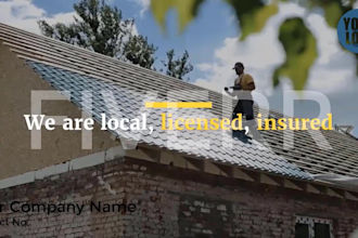do roof repair video or or roof contractor promotional video
