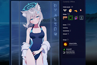 design steam artwork for you