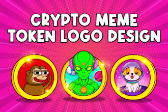 design crypto meme token, crypto logo