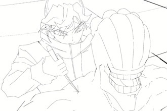 create 2d line art hand drawn animation frame by frame animation pencil sketch