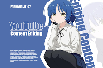 edit engaging anime video content for your youtube channel
