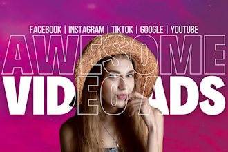 create awesome instagram tiktok facebook video ads