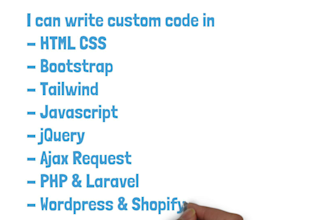 write custom HTML, CSS, bootstrap, javascript, jquery, ajax and PHP laravel code