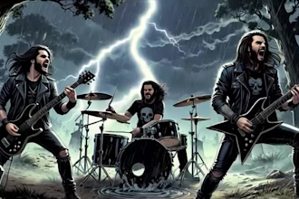 create ai  metal music video