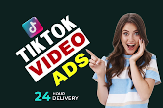 create 3 tiktok video ads within 12 hours