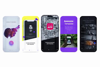 create app prom video, website promo or a saas promo video