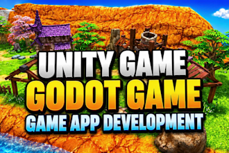 do 2d or 3d game with godot game or unity game, unity game development