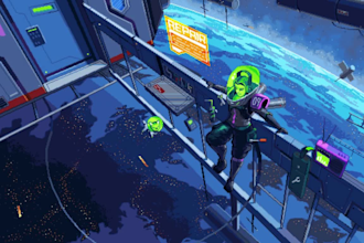 create custom 2d pixel game art, sprites, and tilesets