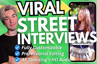 do street interviews in NYC new york city for you