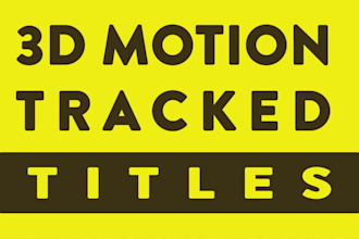 do motion tracked titles for drone videos
