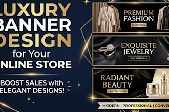 design a professional shopify banner for your store
