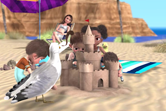 create 3d animated kids educational videos, music dance
