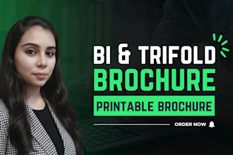 create marketing corporate digital bifold brochures and trifold brochures