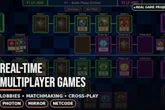 develop a unity multiplayer game in photon or mirror for pc and mobile