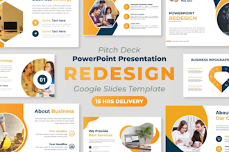 design powerpoint presentation, pitch deck, google slides, powerpoint template