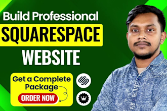 build squarespace website, design or development squarespace website
