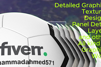 soccer ball football rugby volleyball custom panel balls 3d rendering designer