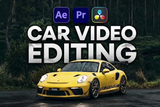 professionally edit car videos with cinematic effects
