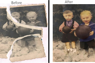 restore, color, fix, enlarge, enhance, sharpen, and retouch your photo