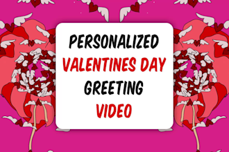make beautiful valentine day video greeting