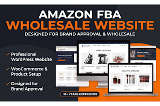 create amazon fba wholesale website for brand approval