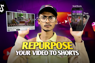 repurpose your videos into viral shorts, reels and tiktok