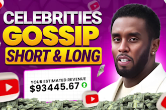 create engaging celebrity gossip shorts and youtube videos