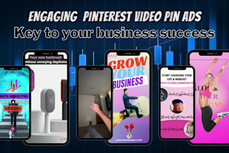 create engaging pinterest video pin ads