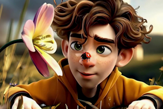 create pixar style 3d kids music video with perfect lip sync cinematic animation
