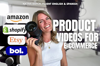 create a professional product video for amazon, bol com and ecommerce