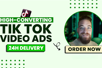 create 4 tik tok video ads for your dropshipping business
