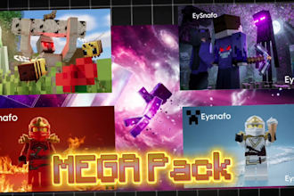 create professional minecraft renders, and thumbnails