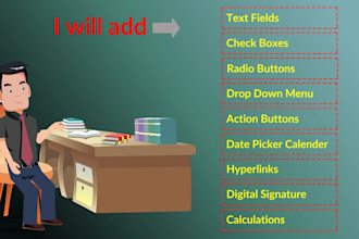 create interactive fillable PDF forms professionally