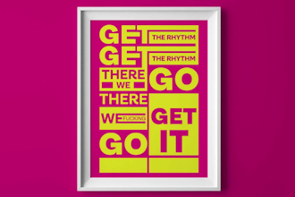 design typography posters, frames, wall art, and quotes