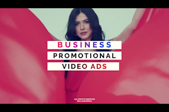 create business promotional video ad or short video ads