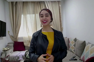 be your energetic arabic natural female spoksperson