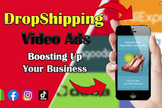 create best shopify social media video ads for dropshipping