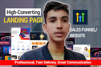 build landing page, website, sales funnel in gohighlevel