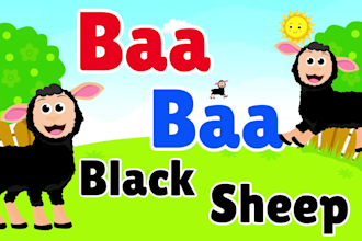 create 2d animation for kids and nursery rhymes
