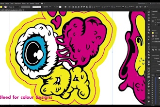 create cutlines and die cut for your stickers design