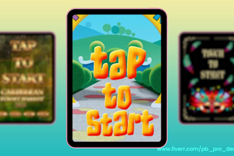 create custom touch to start screen or tap to start screen for your photobooth