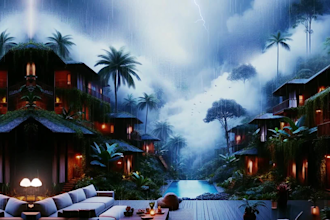 create relaxing meditative cozy rain sound videos