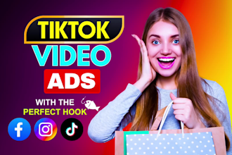 create tik tok video ads, dropshipping tiktok ads, with perfect hook