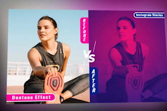 do gradient, duotone, portraits and photoshop editing